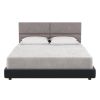 Jaxx Panelist Modern Padded Headboard ‚Äì Set of 4 Wall Mounted Panels (Each 11.25" x 30") - Queen, Havana Brown Microvelvet