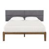 Jaxx Panelist Modern Padded Headboard ‚Äì Set of 4 Wall Mounted Panels (Each 11.25" x 38") - King, Charcoal Microvelvet