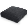 Jaxx Brio Large D√©cor Floor Pillow / Meditation Yoga Cushion, Shearling Faux Lamb, Black
