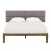 Jaxx Panelist Modern Padded Headboard ‚Äì Set of 4 Wall Mounted Panels (Each 11.25" x 38") - King, Havana Brown Microvelvet