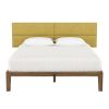 Jaxx Panelist Modern Padded Headboard ‚Äì Set of 4 Wall Mounted Panels (Each 11.25" x 38") - King, Amber Gold Microvelvet