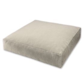 Jaxx Brio Large D√©cor Floor Pillow / Meditation Yoga Cushion, Plush Microvelvet, Ivory