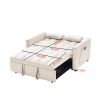 Modern Velvet Loveseat Futon Sofa Couch w/Pullout Bed,Small Love Seat Lounge Sofa w/Reclining Backrest,Toss Pillows, Pockets,Furniture for Living Room