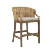 Handcrafted Rattan Counter Stool 25" H