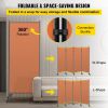VEVOR Office Partition 89" W x 14" D x 73" H Room Divider 3-Panel Office Divider Folding Portable Office Walls w/ Non-See-Through Fabric Room Partitio