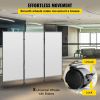 VEVOR Office Partition 89" W x 14" D x 72.8" H Room Divider 3-Panel Office Divider Folding Portable Office Walls with Non-See-Through Fabric Room Part
