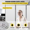VEVOR Office Partition 89" W x 14" D x 72.8" H Room Divider 3-Panel Office Divider Folding Portable Office Walls with Non-See-Through Fabric Room Part