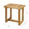 18 Shower Bench with Solid American White Oak