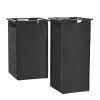 JHX Laundry Basket, Laundry Hamper with Drawer, 2 Laundry Sorter, with 2 Bags, 1 Storage Rack, (Grey,28.15''L*13''W*35.8''H)