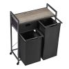 JHX Laundry Basket, Laundry Hamper with Drawer, 2 Laundry Sorter, with 2 Bags, 1 Storage Rack, (Grey,28.15''L*13''W*35.8''H)