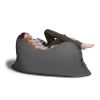Jaxx 5.5 ft Pillow Saxx Bean Bag Pillow, Charcoal