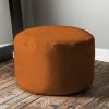 Jaxx Saxx 3 Foot Round Bean Bag w/ Removable Cover, Mandarin