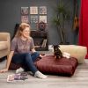 Jaxx Brio Large D√©cor Floor Pillow / Meditation Yoga Cushion, Plush Microvelvet, Berry Red
