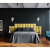 Jaxx Panelist Modern Padded Headboard ‚Äì Set of 4 Wall Mounted Panels (Each 11.25" x 30") - Queen, Amber Gold Microvelvet
