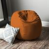 Jaxx Saxx 3 Foot Round Bean Bag w/ Removable Cover, Mandarin