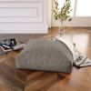 Jaxx Brio Large D√©cor Floor Pillow / Meditation Yoga Cushion, Shearling Faux Lamb, Smoke