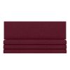 Jaxx Panelist Modern Padded Headboard ‚Äì Set of 4 Wall Mounted Panels (Each 11.25" x 38") - King, Vino Red Microvelvet