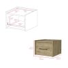 Floating Nightstand Calion, Bedroom, Macadamia