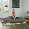 Jaxx 5.5 ft Pillow Saxx Bean Bag Pillow, Charcoal