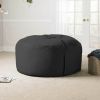 Jaxx Saxx 5 Foot Large Bean Bag w/ Removable Cover, Black