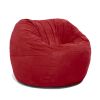 Jaxx Saxx 3 Foot Round Bean Bag w/ Removable Cover, Cinnabar