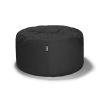 Jaxx Saxx 4 Foot Round Bean Bag w/ Removable Cover, Black
