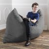 Jaxx 5.5 ft Pillow Saxx Bean Bag Pillow, Charcoal