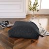 Jaxx Brio Large D√©cor Floor Pillow / Meditation Yoga Cushion, Shearling Faux Lamb, Black