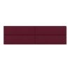 Jaxx Panelist Modern Padded Headboard ‚Äì Set of 4 Wall Mounted Panels (Each 11.25" x 38") - King, Vino Red Microvelvet
