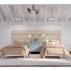 Jaxx Panelist Modern Padded Headboard ‚Äì Set of 4 Wall Mounted Panels (Each 11.25" x 38") - King, Dune Beige Microvelvet