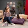 Jaxx Brio Large D√©cor Floor Pillow / Meditation Yoga Cushion, Plush Microvelvet, Pinot