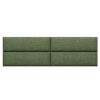 Jaxx Panelist Modern Padded Headboard ‚Äì Set of 4 Wall Mounted Panels (Each 11.25" x 38") - King, Cypress Green Microvelvet