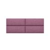 Jaxx Panelist Modern Padded Headboard ‚Äì Set of 4 Wall Mounted Panels (Each 11.25" x 30") - Queen, Plum Microvelvet