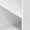 Tier Open Shelf Bookcase, White Color