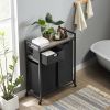 JHX Laundry Basket, Laundry Hamper with Drawer, 2 Laundry Sorter, with 2 Bags, 1 Storage Rack, (Grey,28.15''L*13''W*35.8''H)
