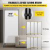 VEVOR Office Partition 89" W x 14" D x 72.8" H Room Divider 3-Panel Office Divider Folding Portable Office Walls with Non-See-Through Fabric Room Part