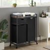 JHX Laundry Basket, Laundry Hamper with Drawer, 2 Laundry Sorter, with 2 Bags, 1 Storage Rack, (Grey,28.15''L*13''W*35.8''H)