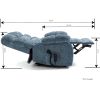 Lift Recliner Chair Heat Massage Dual Motor Infinite Position Up to 350 LBS Large Electric Power Lift Recliners with Power-Remote, Medium-firm and Hea