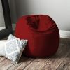 Jaxx Saxx 3 Foot Round Bean Bag w/ Removable Cover, Cinnabar