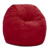 Jaxx Saxx 5 Foot Large Bean Bag w/ Removable Cover, Cinnabar