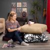 Jaxx Brio Large D√©cor Floor Pillow / Meditation Yoga Cushion, Plush Microvelvet, Camel
