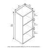 Tier Open Shelf Bookcase, White Color