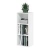 Tier Open Shelf Bookcase, White Color