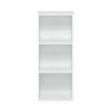 Tier Open Shelf Bookcase, White Color