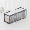 1pc/3pcs Fabric Sock and Underwear Organizer - 6/7/11 Grids Drawer Organizers for Closet Storage - Foldable Cabinet Boxes for Socks, Underwear, Ties -