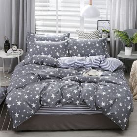 Bedding Four-piece Set Bed Sheet Quilt Cover (Option: Bright Stars-220x240 4 Set)