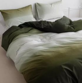 Simple Gradient Color Bed Four Sets Of Cotton Pure Cotton (Option: Haruki-2m bed sheet 2.2m)